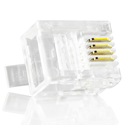 

Hela (Хайло) HT-506-10 Экранированного кабель кристалла голову 8P8C разъем UTP (10 / мешка)