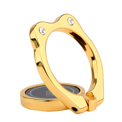 

LIEQI M9 Multifunctional Mobile Phone Strap Magnetic Strap Reel Strap for Mobile Phone Flat Table Stand Gold Ring Edition