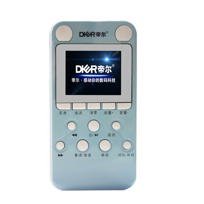 

DIER DR16D Sky Blue 8G Memory Color MP3 Repeater Transcribe Tape CD Support Download Recording Function