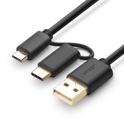 

Кабель для зарядки и передачи данных UGREEN Micro USB + Type-C