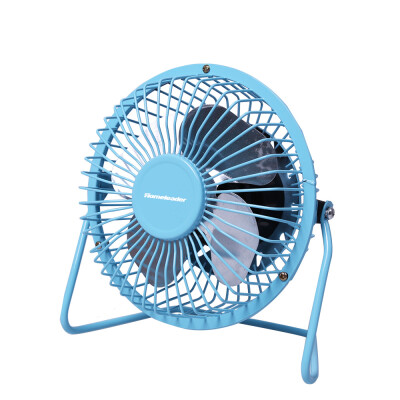 

Homeleader Mini USB Table Desk Personal Fan with Upgraded 4 Inch Blades, Blue