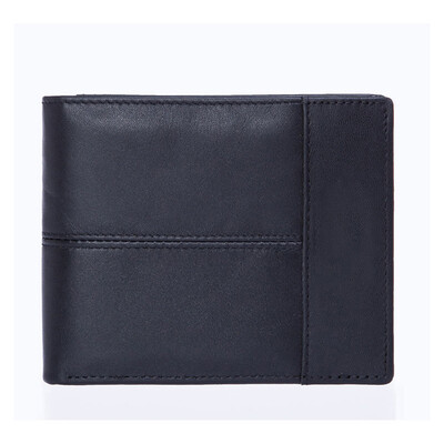 

DALFR Genuine Leather Mens Wallets Card Holder Male Short Wallet 6 Inch Cowhide Vintage Style Coin Purse Small Wallet
