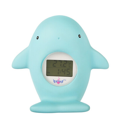 

Dream days source cartoon electronic thermometer baby thermometer whale (baby bath toys room temperature clock alarm tricolor backlight) MTY-806