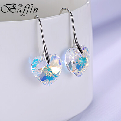 

BAFFIN Crystal heart pendant eardrop earrings Made with SWAROVSKI ELEMENTS for 2017 Women Gift
