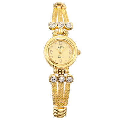 

New Fashion Ladies Dress Watch Women Shiny Crystal Bracelet Watches Luxury New Small Dial Silver Wristwatch