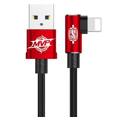 

Baseus L-Shaped Charging&Data Transfer Cable for iPhoneX1086s7 Plus Red 1M