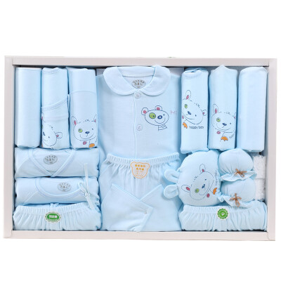 

Baby baby gift box newborn clothing baby underwear set 16 sets of 639 blue