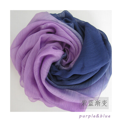 

Genuine Orangefox Mulberry Silk Gradient Scarf