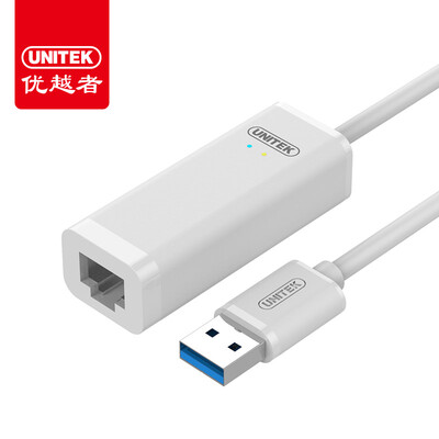 

UNITEK Gigabit usb cable network card USB30 switch RJ45 cable interface Apple Mac Dell laptop computer port adapter white Y-3470BWH