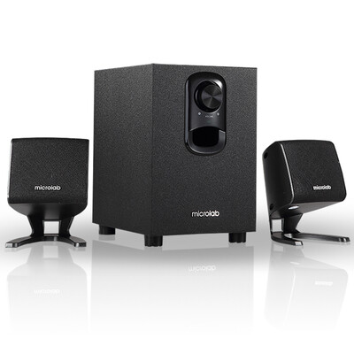 

Microlab M108 2.1 Активные мультимедийные аудиодинамики Ноутбук Мини-сабвуфер