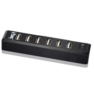 

Sanbao (SANBAO) UB-107 USB2.0 сплиттер multi-interface usb hub расширение высокоскоростной 7-портовый концентратор конвертер черный