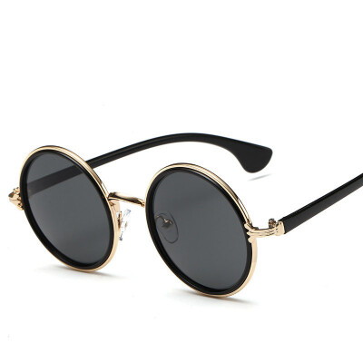 

Retro sunglasses round box color film Prince Edward sunglasses men and women metal sunglasses trend as gift for women and men