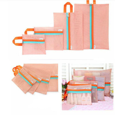 

File grid perspective travel clothing classification storage bag 4 sets of multi - functional finishing bag