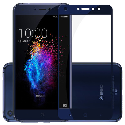 

Meiyi 360N5S Mobile Shell Steel TPU Мягкая обложка 360N5S Комплект для закаленной пленки с полной крышкой Применитесь к 360 N5S Deep Blue