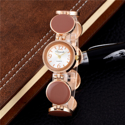 

New Fashion Bracelet Watches Women Luxury Brand Stainless Steel Rose Gold Watches Ladies Quartz Dress Watch