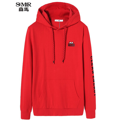 

Semir (Semir) с капюшоном свитер мужчин 2017 осень новых мужчин Корейский студент XL хлопка куртки толстовки черный 12316161005