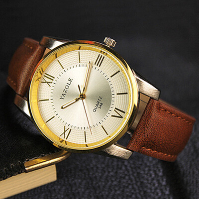 

Роскошные золотые мужские часы 2017 Лучшие знаменитые бренды Casual Quartz Watch YAZOLE Высокое качество Мужские золотые наручные часы
