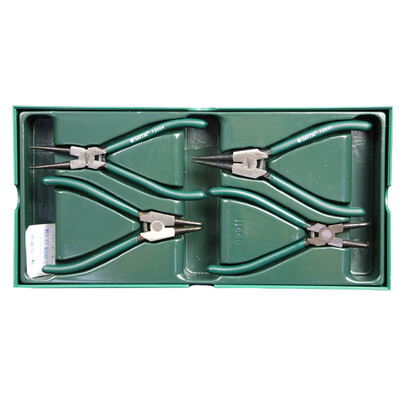 

SATA 09911 four-piece circlip pliers set tool set set shaft shaft with straight mouth circlip pliers