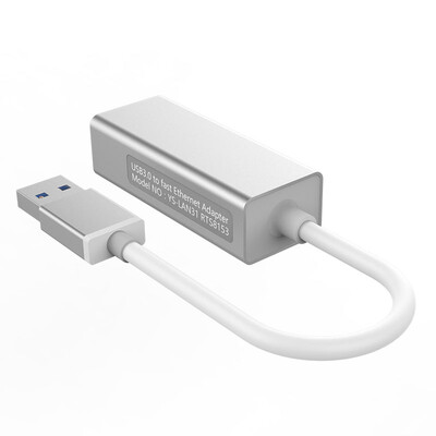 

BIAZE Ethernet converter USB30 external 1000M wired network card USB to RJ45 for Apple notebook MacBook Pro Air ZH21-metal silver