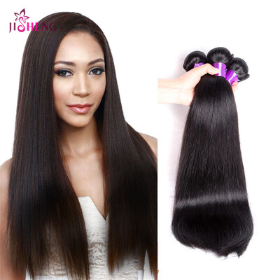 

8A Brazilian Virgin Human Hair Wave Straight Wave Hair Weaving 1 to 3 Bundles Natural Black Straight Wave Remy Hair Extensions