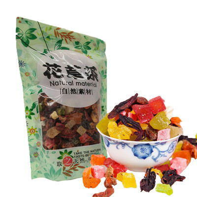 

C-TS011 Promotion 5A 100g Chinese fashion fruit tea delay senility flavored tea lose weight the Improve immunity blend tea