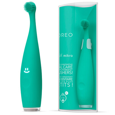 

Л Fei Er (FOREO) Yi Sa ISSA Mikro интеллигентного электрической зубной щетки силикона ребенок обучения ребенка низкочастотной вибрация звуковой электрическая зубная щетка экзотическое зеленый