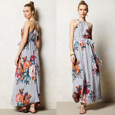 

CANISWomen Summer Long Maxi BOHO Evening Party Dress Beach Dresses Sundress