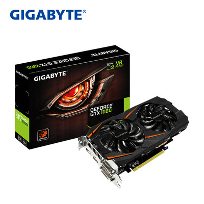 

Gigabyte (GIGABYTE) GTX 1060 WF2OC 1556-1771MHz / 8008MHz 6G / 192bit графическая карта GDDR5