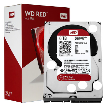 

Western Digital (WD) Red Disk 6TB SATA6Gb / s Накопитель сетевого хранилища 64M (NAS) с жестким диском (WD60EFRX)