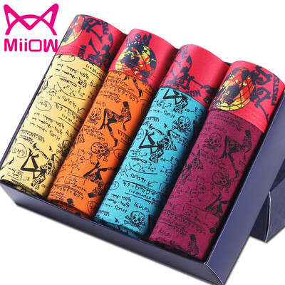 

Cat (MIIOW) [4] M мужского белья брюки удобный дышащий эластичный пояс U выпукло сексуальные мужчины боксеры головы L