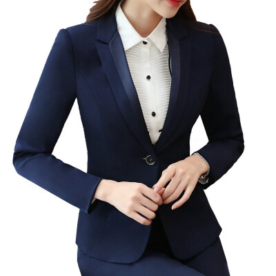 

Blazers Women's Single-Button Suit Jacket New 2017 Casacos Femininos Basic Jackets Slim Blazer Suits For Woman