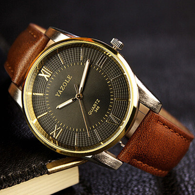 

Luxury Gold Men Watches 2017 Top Famous Brand Casual Quartz Watch YAZOLE High Quality Male Golden Wristwatch