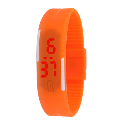 

12 Colors Fashion Women Men Rubber LED Watch Date Sport Bracelet Digital Wrist Watch Waterproof Colorful Clock