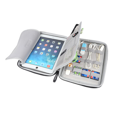 

BUBM EVAIPET hard shell iPad air computer bag handbag data cable storage package electronic products storage package mobile hard disk package black