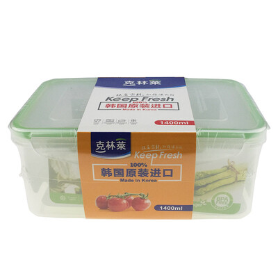 

Kelin South Korea imported double sealed box crisper box solid box 1400ml rectangular sponge cloth wash cloth cloth IS-042