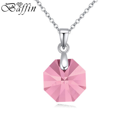 

Baffin Fashion Geometric Shape Real Crystal From Swarovski Element Pendant Necklace For Women Wedding Jewelry Gift