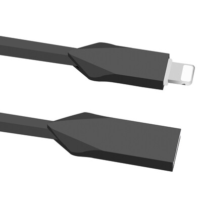 

Moxi mokis Apple data cable charging line charger line iphone6 ​​ 6s 7plus 5S ipad data cable zinc alloy 1 m space gray