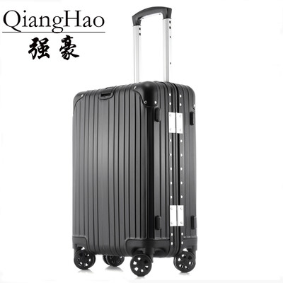 

QiangHao 20"24"29 inch 100 pure Aluminum Alloy pull rod suitcase TSA customs lock silent universal wheel hard metal luggage