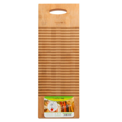 

[Jingdong Supermarket] double gun (Suncha) rubbing board bamboo home wash plate small space for washing board DY1240