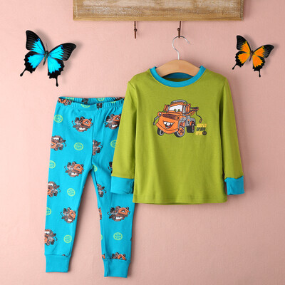 

Boys Girl Kids Sleepwear Nightwear 2pcs Long Sleeve TopsPants Pyjama Set 2-8Y