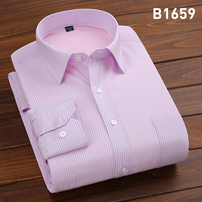 

Business Gentleman Men Long Sleeve Solid Color Shirt Winter Silm Fit Keep Warm Thicker