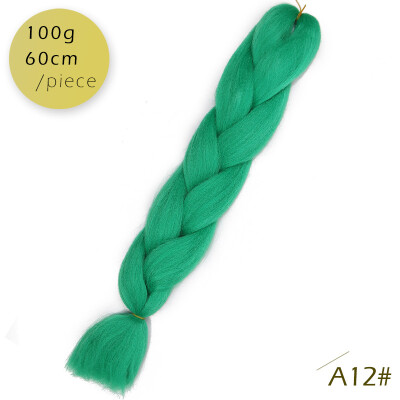 

AISI HAIR 100g/pcs 24inch Kanekalon Jumbo Braids Hair Ombre Two Tone Colored Synthetic Hair for Dolls Crochet Hair