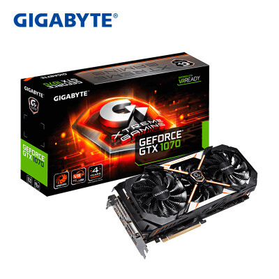 

Gigabyte (GIGABYTE) GTX 1070 XTREME GAMING 1670-1873MHz / 8168MHz 8G / 256bit графическая карта GDDR5