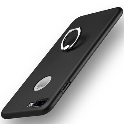 

Sanctuary Sendio Apple iPhone 78 Plus mobile phone case protective shell protective sleeve frosted&anti-fall shell all-inclusive with a ring buckle bracket hard shell gentleman black