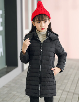 

Girls jacket Spring Autumn Winter Coat Cotton Padded Hooded Kids Winter jacket for girls clothes Children clothing Parkas girl