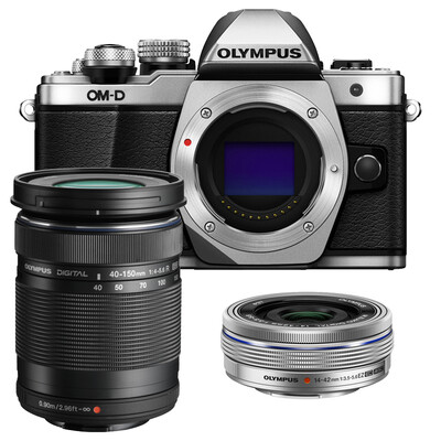 

Olympus (OLYMPUS) E-M10M2S_1442ES_4015RB Комплект серебряных телеобъективов SPK с двумя объективами