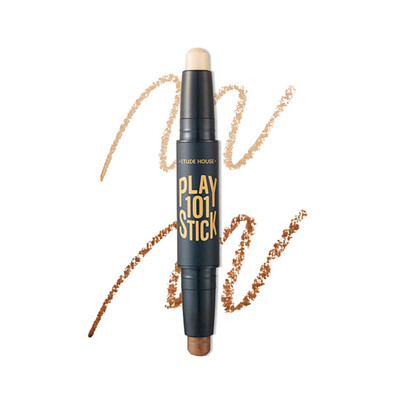 

Etude House ETUDE HOUSE Fun multi-functional makeup stick high-light cosmetic mix 17 2g 2 Oufen highlights dark coffee shadow no dead angle V Face artifact