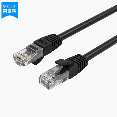 

Austrian ORICO PUG-C6 CAT6 six types of gyroscope cable network equipment home improvement cable computer network jumper finished RJ45 copper cable black 8 meters