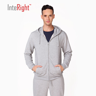 

INTERIGHT Mens Hat Cardigan Sweater Flower Grey