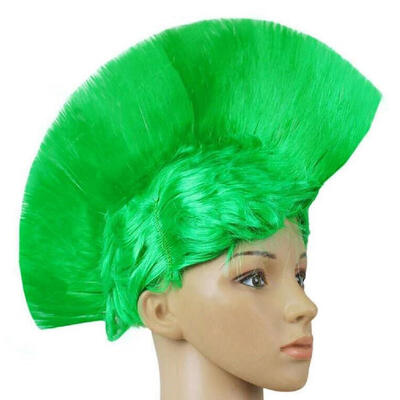 

Модные Hallowmas Маскарад Punk Mohawk могикан прическа Cockscomb волос